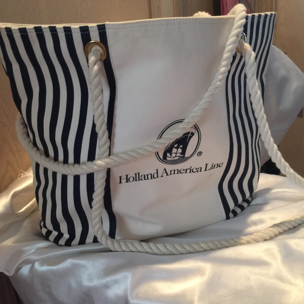 🦋Holland America Cruise Line Nautical Canvas Tote